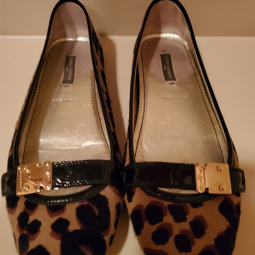 Louis Vuitton Cow Hair Leather Moccasins